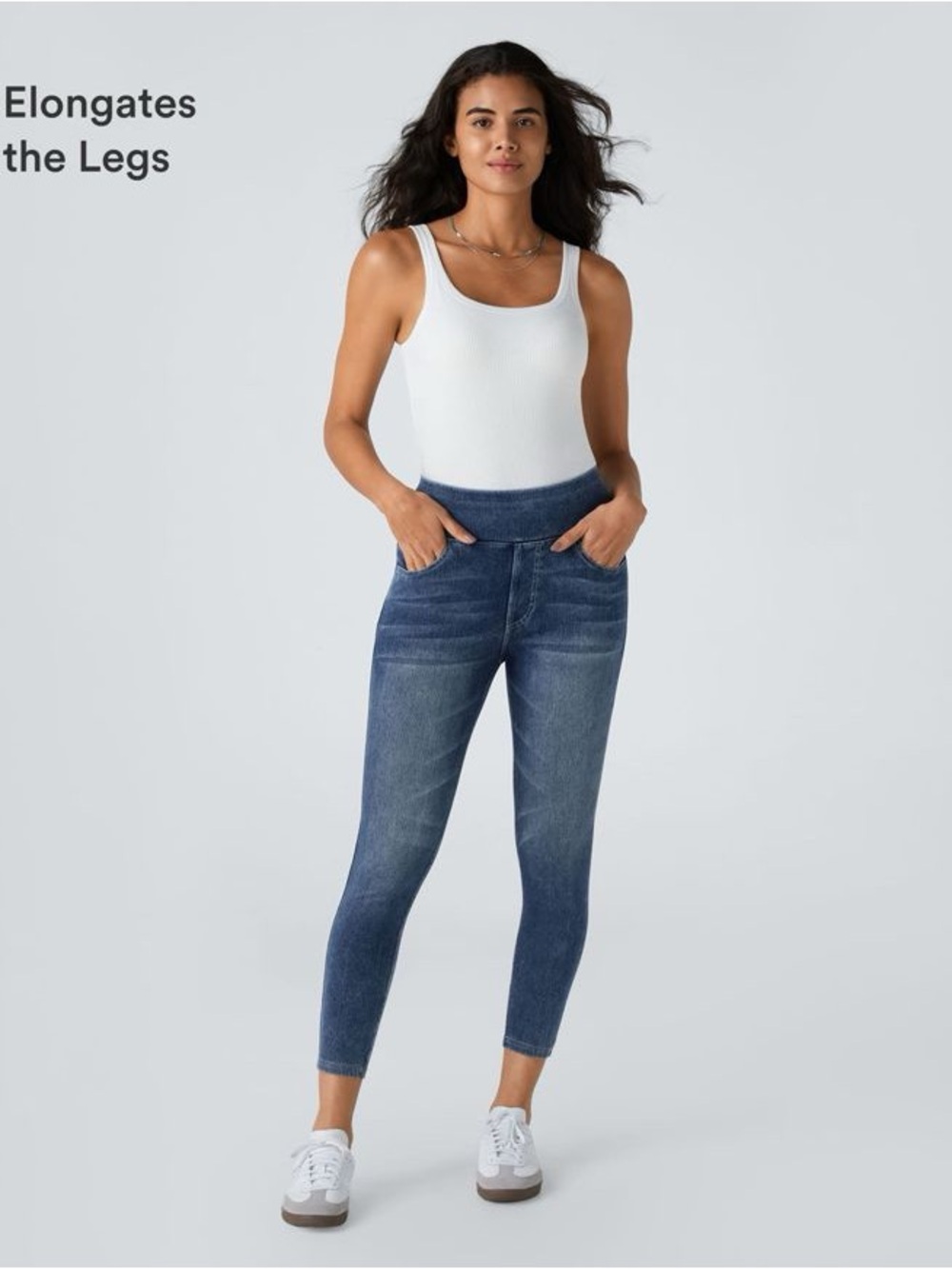 NWT Halara Flex™ High Waisted Pockets Denim Casual Leggings